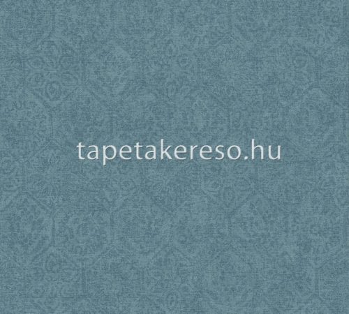 AS Creation Cuba vlies, vinyl anyagú türkiz színű koptatott, barokk, geometriai modern tapéta