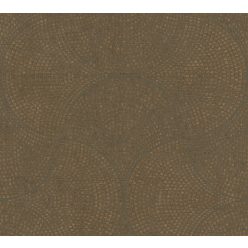   AS Creation Cuba vlies, vinyl anyagú barna, bronz színű geometriai modern tapéta