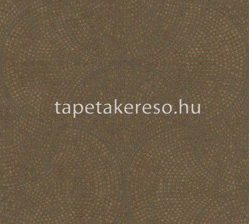 AS Creation Cuba vlies, vinyl anyagú barna, bronz színű geometriai modern tapéta