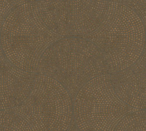 AS Creation Cuba vlies, vinyl anyagú barna, bronz színű geometriai modern tapéta