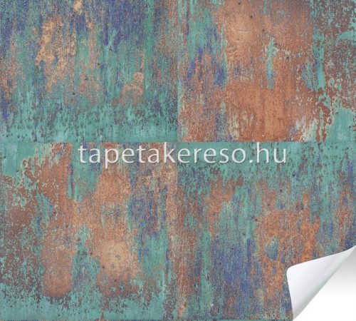 AS Creation The Wall Cover öntapadós anyagú türkiz, barna színű betonhatású modern tapéta