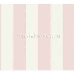   AS Creation TrendWall 2 habos, vlies anyagú fehér, rózsaszín színű csíkos modern tapéta