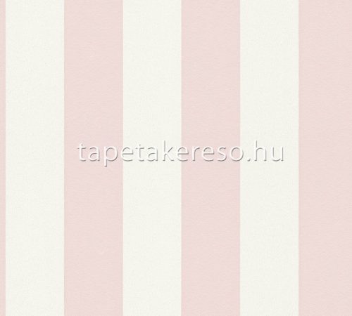 AS Creation TrendWall 2 habos, vlies anyagú fehér, rózsaszín színű csíkos modern tapéta