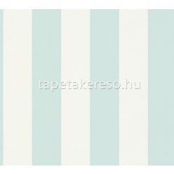   AS Creation TrendWall 2 habos, vlies anyagú fehér, kék színű csíkos modern tapéta