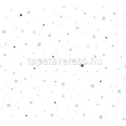   AS Creation Little Love vlies anyagú fehér, fekete, szürke, rózsaszín színű pöttyös gyerek tapéta