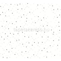   AS Creation Little Love vlies anyagú fehér, kék, szürke, fekete színű csillagos gyerek tapéta