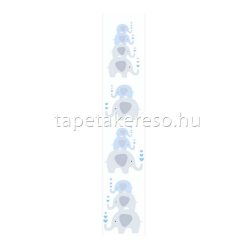   AS Creation Little Love vlies anyagú fehér, kék, szürke színű nem illesztős, macis gyerek tapéta