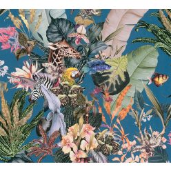   AS Creation Dream Flowery vlies anyagú kék, lila, barack, zöld színű állatos, madaras, halas, virágos romantikus tapéta
