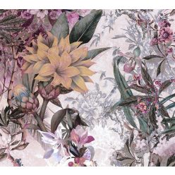   AS Creation Dream Flowery vlies anyagú fehér, kék, zöld, sárga, rózsaszín, szürke színű madaras, virágos romantikus tapéta