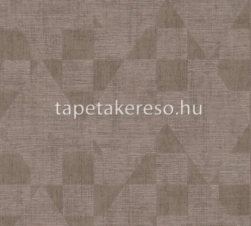 AS Creation Titanium 3 vlies, vinyl anyagú barna, gyöngyház színű geometriai modern tapéta