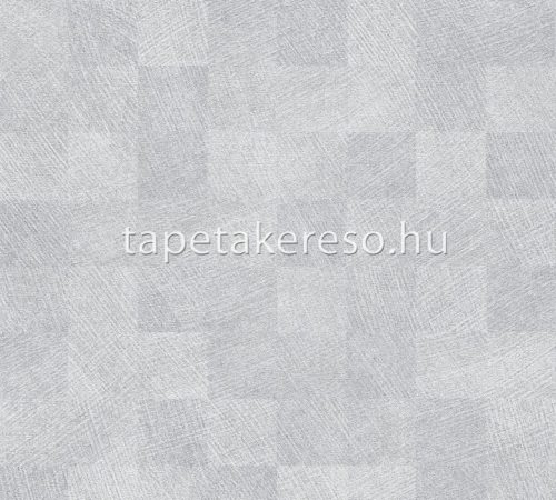 AS Creation Titanium 3 vlies, vinyl anyagú szürke színű kockás modern tapéta