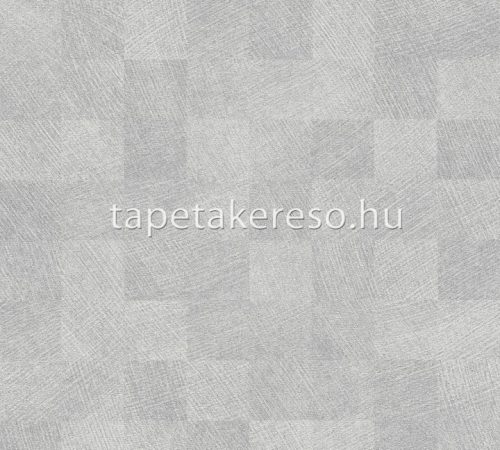AS Creation Titanium 3 vlies, vinyl anyagú szürke színű kockás modern tapéta