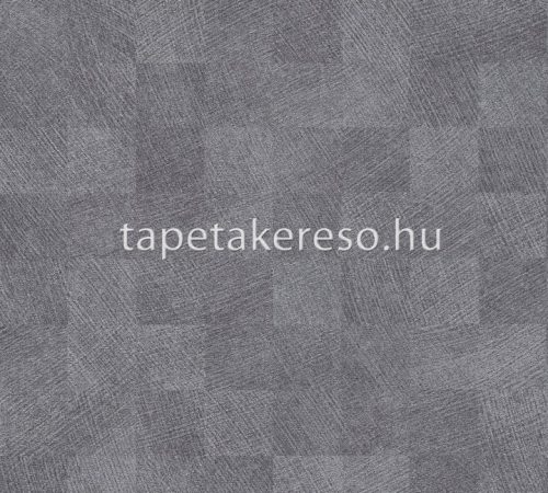 AS Creation Titanium 3 vlies, vinyl anyagú szürke színű kockás modern tapéta