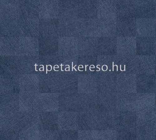 AS Creation Titanium 3 vlies, vinyl anyagú kék színű kockás modern tapéta