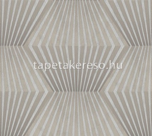 AS Creation Titanium 3 vlies, vinyl anyagú barna színű 3d, geometriai modern tapéta