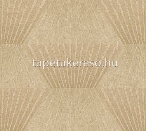AS Creation Titanium 3 vlies, vinyl anyagú arany színű 3d, geometriai modern tapéta