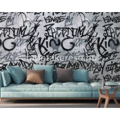   AS Creation The wall Travel Styles vlies, vinyl anyagú szürke, fekete színű grafiti modern poszter