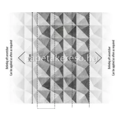   AS Creation The wall Travel Styles vlies, vinyl anyagú szürke színű 3d, geometriai modern poszter
