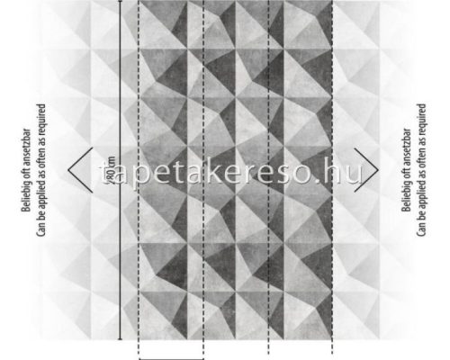 AS Creation The wall Travel Styles vlies, vinyl anyagú szürke színű 3d, geometriai modern poszter