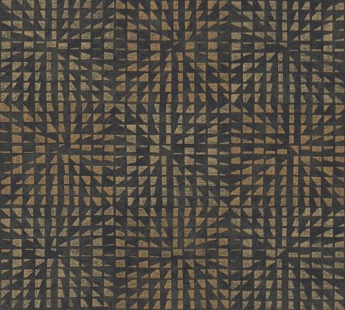 AS Creation Black is Beautiful vlies, habos anyagú fekete, barna színű geometriai modern tapéta