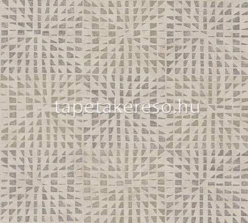 AS Creation Geo Effect vlies anyagú beige, szürke színű koptatott, geometriai modern tapéta