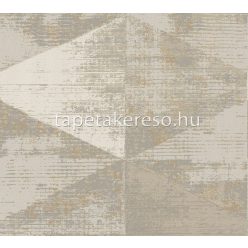   AS Creation Geo Effect vlies anyagú barna, beige színű koptatott, geometriai modern tapéta