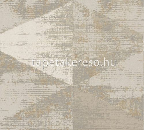 AS Creation Geo Effect vlies anyagú barna, beige színű koptatott, geometriai modern tapéta