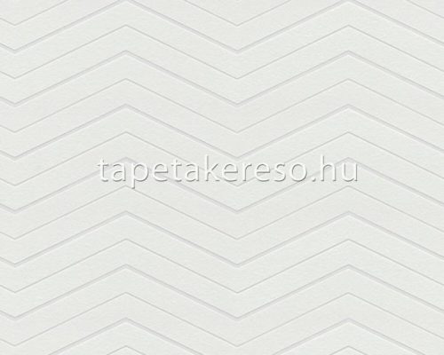 AS Creation MeisterVlies Create habos, vlies anyagú fehér színű chevron, zig-zag festhető tapéta