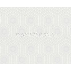   AS Creation MeisterVlies Create habos, vlies anyagú fehér színű geometriai, struktúrált festhető tapéta