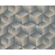 AS Creation Natural Living vlies, vinyl anyagú kék, barna színű 3d, geometriai modern tapéta