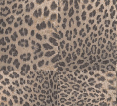 AS Creation Desert Lodge vinyl, vlies anyagú barna, szürke színű bőrmintás, kockás modern tapéta