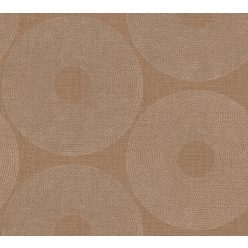   AS Creation Desert Lodge vinyl, vlies anyagú barna színű körös, geometriai modern tapéta