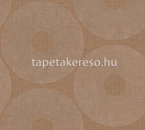 AS Creation Desert Lodge vinyl, vlies anyagú barna színű körös, geometriai modern tapéta