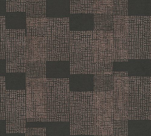 AS Creation Desert Lodge vinyl, vlies anyagú szürke, barna színű pöttyös, geometriai modern tapéta