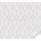 AS Creation The Wall Cover öntapadós anyagú fehér, arany színű geometriai modern tapéta