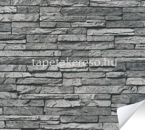 AS Creation The Wall Cover öntapadós anyagú szürke színű kőmintás modern tapéta