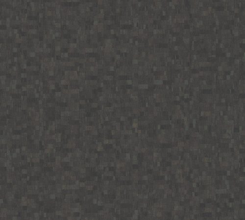 AS Creation Black is Beautiful vlies, habos anyagú fekete, szürke színű kockás modern tapéta