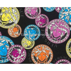   AS Creation Versace 5 vinyl, vlies anyagú fekete, kék, narancssárga, lila színű versace modern tapéta