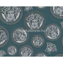   AS Creation Versace 5 vinyl, vlies anyagú zöld, ezüst, fekete színű versace modern tapéta