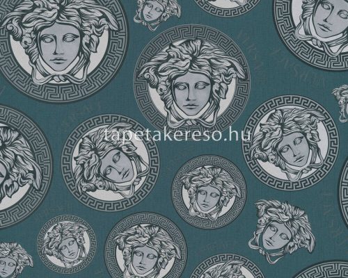 AS Creation Versace 5 vinyl, vlies anyagú zöld, ezüst, fekete színű versace modern tapéta
