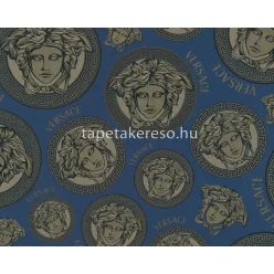   AS Creation Versace 5 vinyl, vlies anyagú kék, fekete, barna színű versace modern tapéta