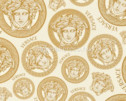 AS Creation Versace 5 vinyl, vlies anyagú törtfehér, arany színű versace modern tapéta