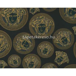   AS Creation Versace 5 vinyl, vlies anyagú fekete, barna, arany színű versace modern tapéta