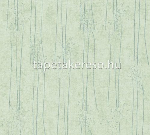 AS Creation Hygge 2 habos, vlies anyagú zöld színű koptatott, növényes modern, natural tapéta