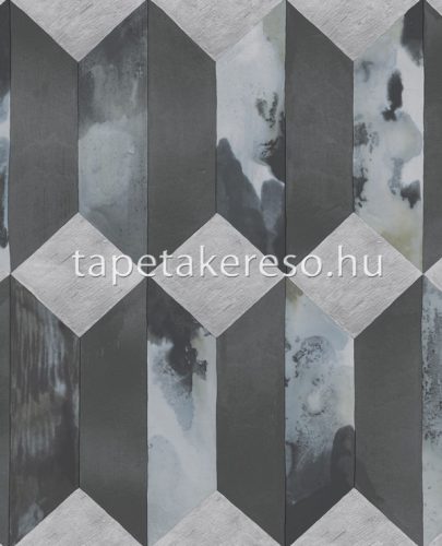 Eijffinger ENSO vlies anyagú fekete, szürke színű geometriai modern tapéta