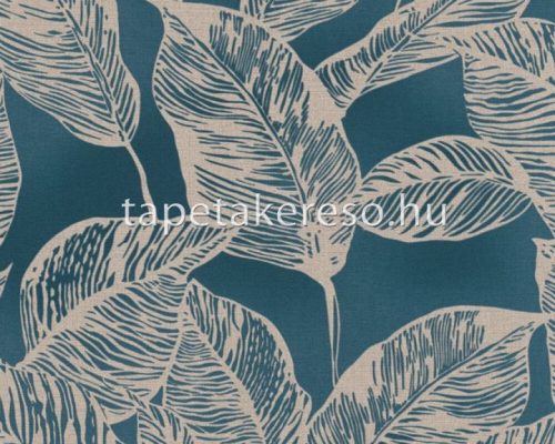 AS Creation Natural Living vlies, vinyl anyagú zöld, barna színű leveles modern tapéta