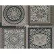 AS Creation Versace 5 vinyl, vlies anyagú fekete, szürke, ezüst színű kazettás, barokk, versace modern tapéta