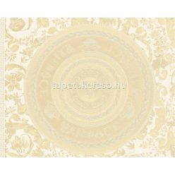   AS Creation Versace 5 vinyl, vlies anyagú beige, fehér, csillámos színű versace modern tapéta