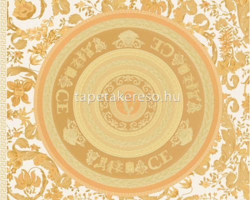 AS Creation Versace 5 vinyl, vlies anyagú fehér, arany, csillámos színű versace modern tapéta
