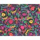 AS Creation Versace 5 vinyl, vlies anyagú fekete, pink, sárga, lila, zöld, csillámos színű virágos, barokk modern tapéta
